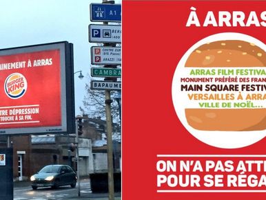 La réponse de la ville d Arras à l attaque de Burger King récompensée