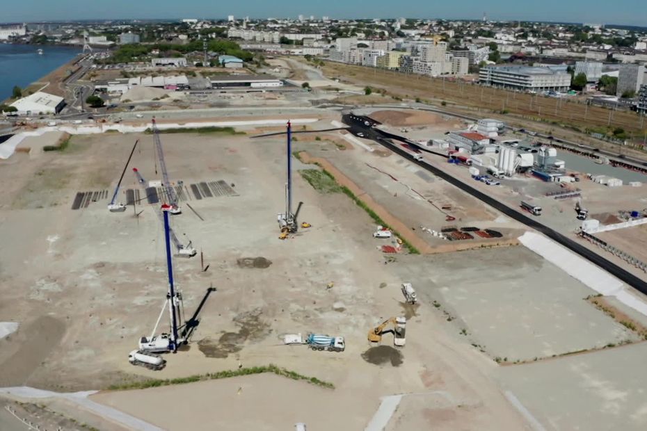 Vid O Sur Le Site Du Chantier Xxl Du Futur Chu De Nantes