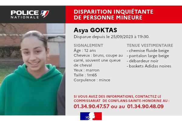 Disparition Inqui Tante Asya Une Jeune Fille De Ans Ne Donne Plus