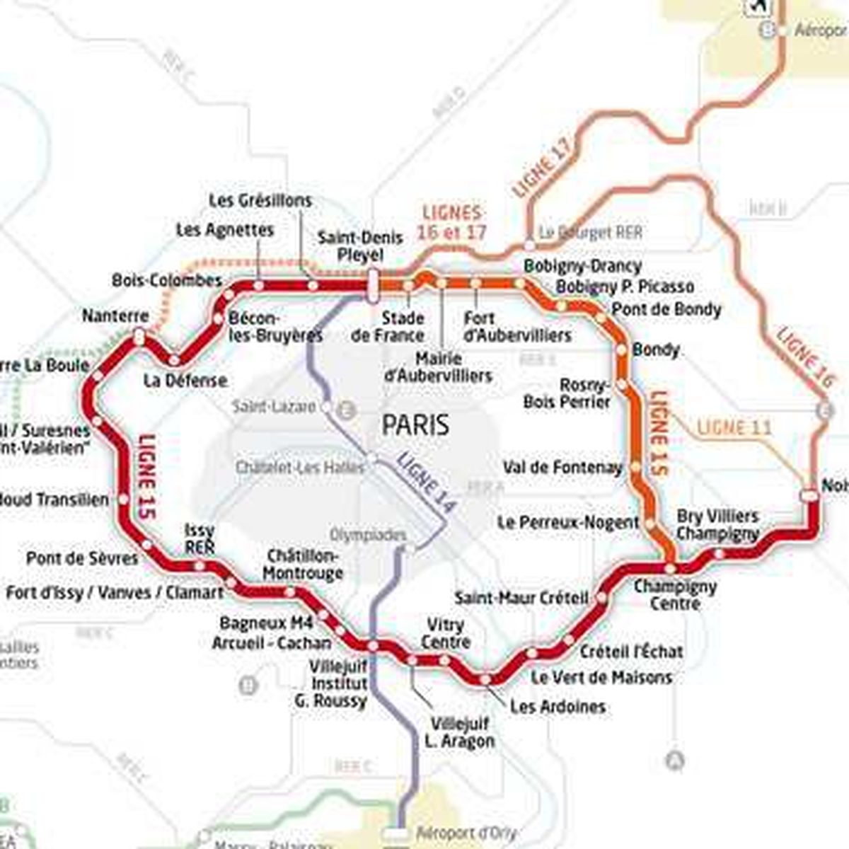 Arriba Imagen Grand Paris Express Carte Fr Thptnganamst Edu Vn