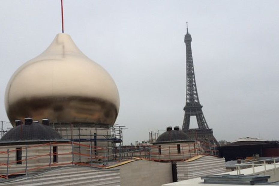 Le Premier Des Cinq Bulbes De La Cath Drale Orthodoxe De Paris Est En