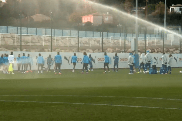 Entraînement à la Commanderie : l'OM arrose la fin du Mercato d'hier.