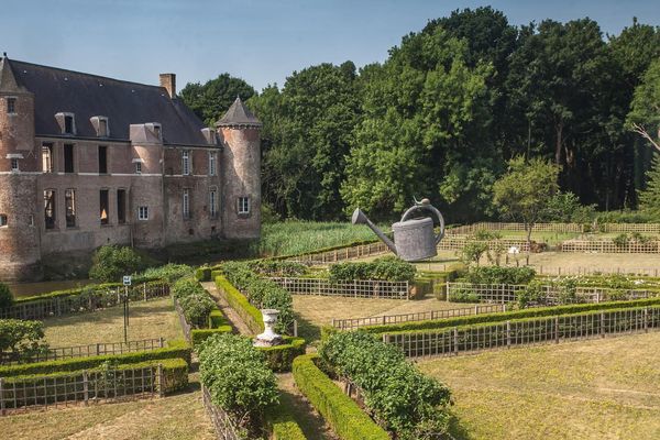 Le jardin du château d'Esquelbecq