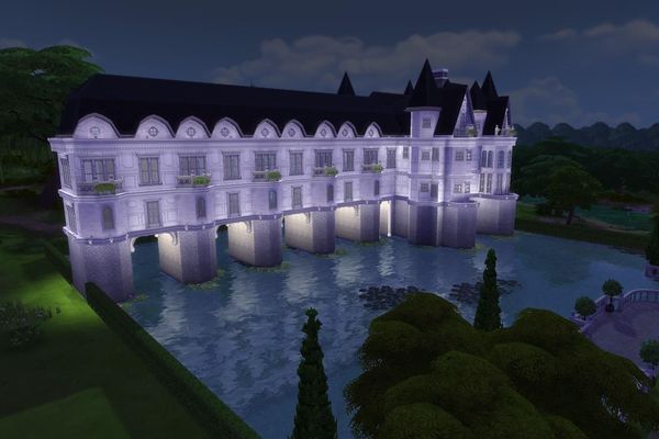 Château de Chenonceau dans le jeu des Sims