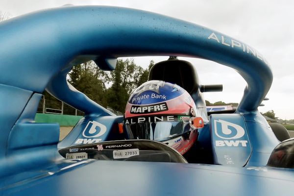 Esteban Ocon au volant de son Alpine Renault