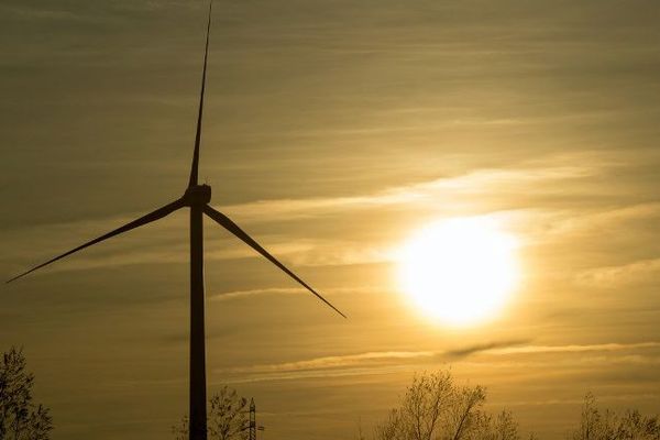 Une éolienne près de Dunkerque.