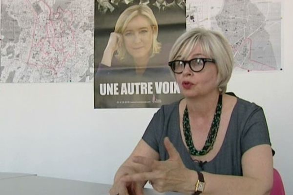 La Secrétaire départementale du FN de l'isère, Mireille d'Ornano.