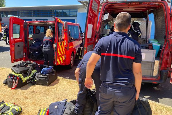 Départ des pompiers corréziens en Gironde ce mercredi 10 août 2022