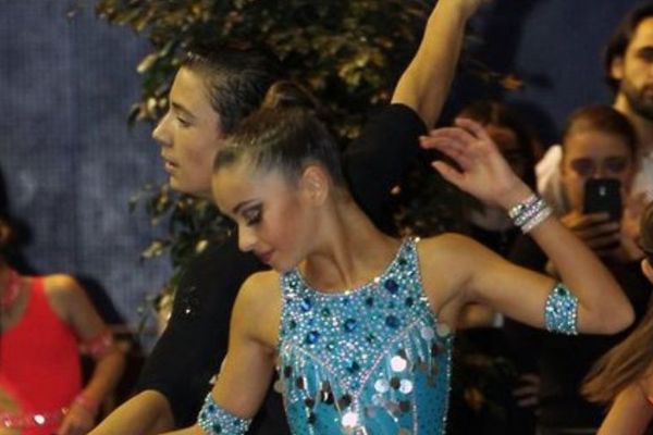 Laura Tofanelli et Aurélien Froux, son partenaire sur scène.