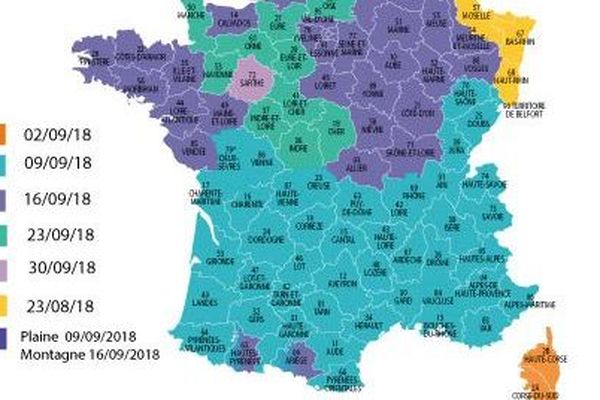 Le calendrier d'ouverture de la chasse en France 