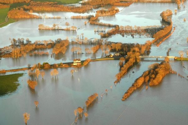 Les environs de Redon sous les eaux le 26 décembre