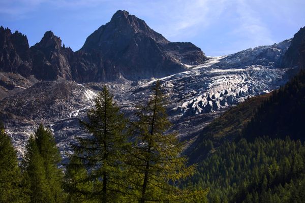 L'accident qui a coûté la vie à deux alpinistes s'est produit en surplomb du glacier du Trient, dans la partie suisse du massif du Mont-Blanc