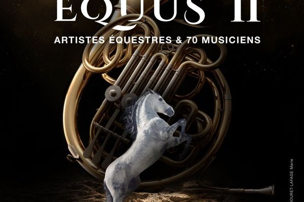 Affiche spectacle équestre Equus II