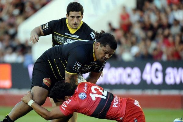 La rencontre de Top 14 Toulon/ Stade Rochelais au stade Mayol de Toulon dans le Var.