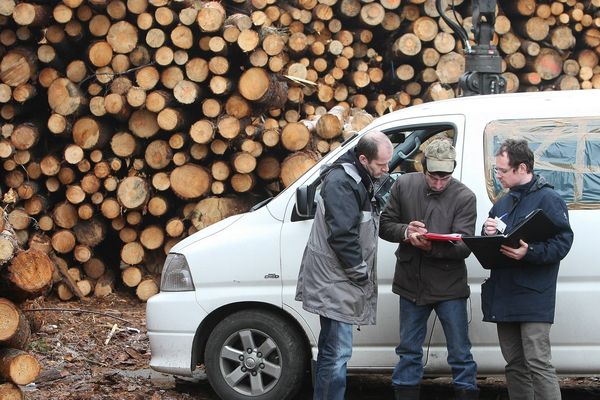 Contrôle des inspecteurs du travail sur un chantier (photo d'illustration)