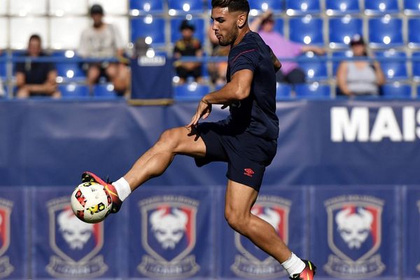 Andy Delort, lorsqu'il évoluait encore à Caen.