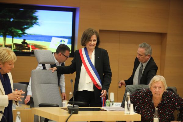 Josée Massi, nouvelle maire de Toulon élue ce 3 mai et qui succède à Hubert Falco.