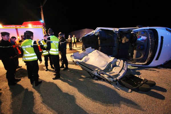 Fatal accident on the RDN7 at Pourrières (Var) - March 27, 2014