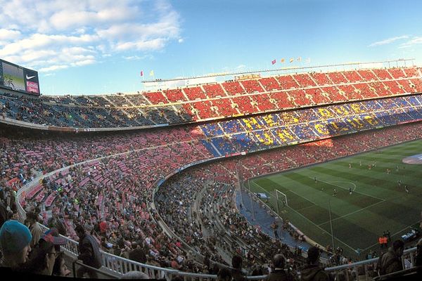 Le Camp Nou, antre du FC Barcelone, sans doute un des plus beaux stades d'Europe.