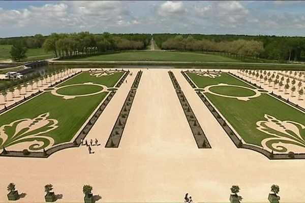 les jardins à la française du château de Chambord