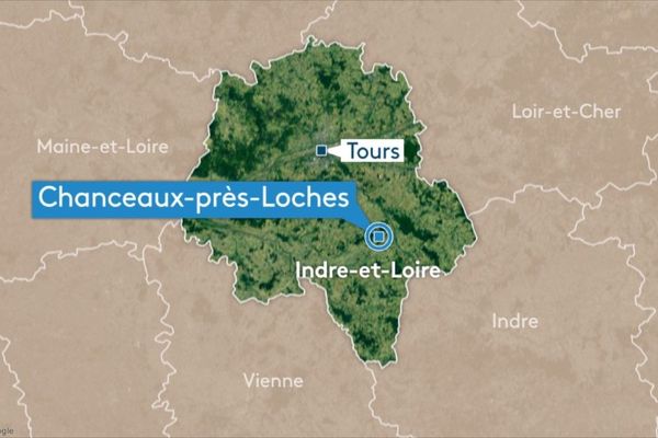 L'incendie s'est déclaré sur le territoire de la commune de Chanceaux-près-Loches.