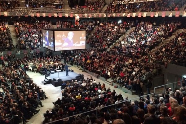 Salle comble à l'Aréna de Brest pour le meeting de Jean-Luc Mélenchon à Brest - 28/02/2017