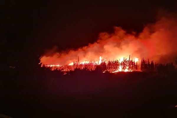 Un incendie s'est déclaré dans la soirée du 9 septembre 2024 près de Caudiès--de-Fenouillères dans les Pyrénées-Orientales, attisé par une forte Tramontane. 150 sapeur pompiers ont été lutté toute la nuit.