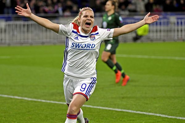 Eugénie Le Sommer, joueuse de l'OL et attaquante au sein de l'équipe de France