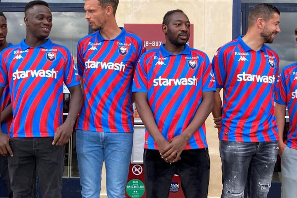 Le nouveau maillot du stade Malherbe de Caen pour la saison 2024/25.