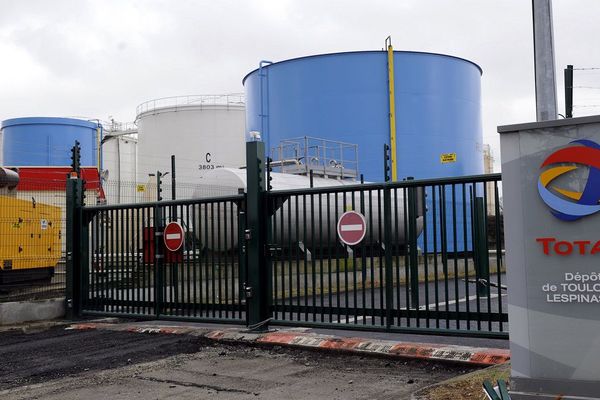 Le dépôt de carburant de Lespinasse au nord de Toulouse. 