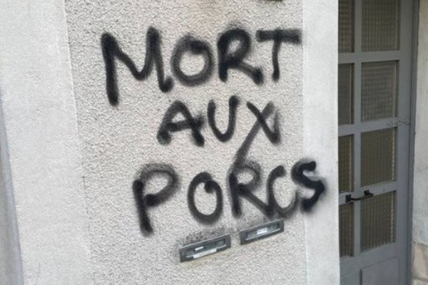 La façade du domicile du député LREM de la Vienne Sacha Houlié a été vandalisée dans la nuit de jeudi à vendredi 2 avril à Poitiers. Le député indique qu'il va déposer plainte. 