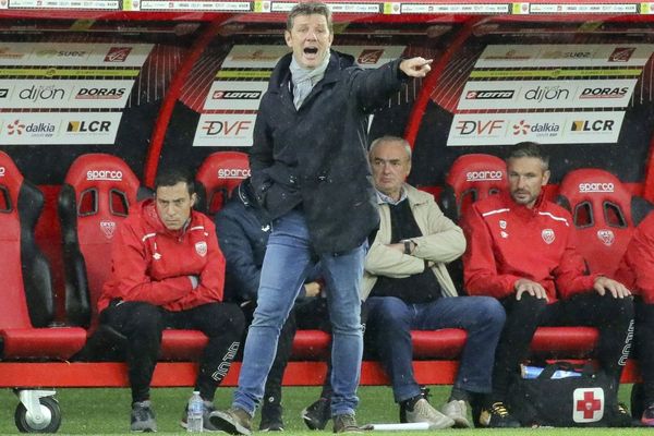 Stéphane Jobard, entraîneur du Dijon FCO, club de football de Ligue 1