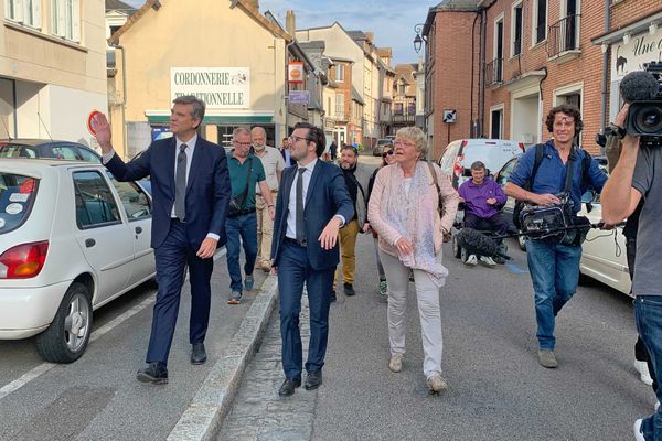 18 septembre 2021 : Arnaud Montebourg dans les rues de Louviers (Eure)

