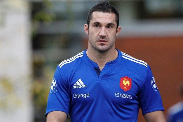 L'arrière du XV de France, Scott Spedding, en novembre 2014.