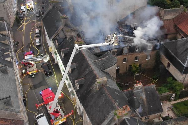 Un incendie s'est déclaré dans le centre de Valognes durant lanuit du 29 août 2023