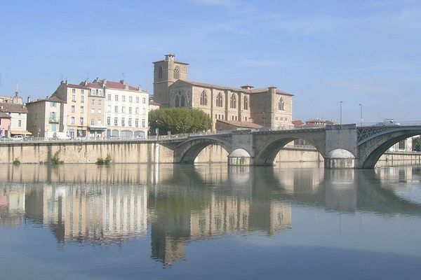 Une vue de Romans-sur-Isère depuis Bourg-de-Péage