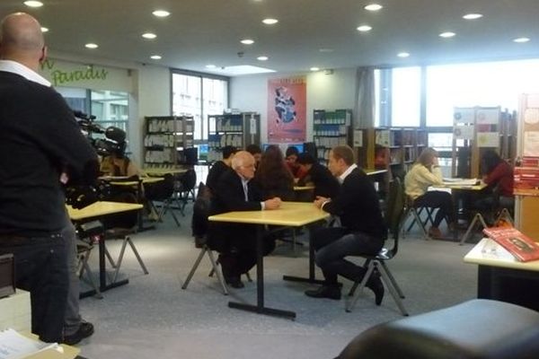 Enregistrement de "Ma vie de Prof" au lycée Renoir à Limoges, janvier 2013