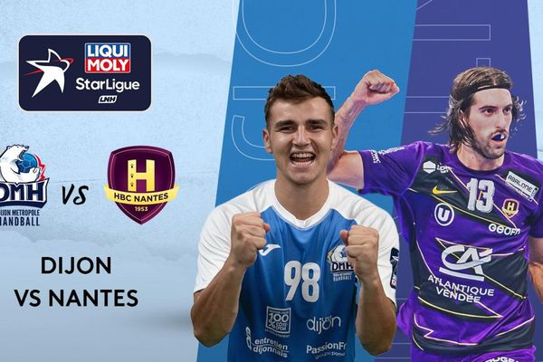 Match hand - Dijon Métropole Handball (DMH) et HBC Nantes