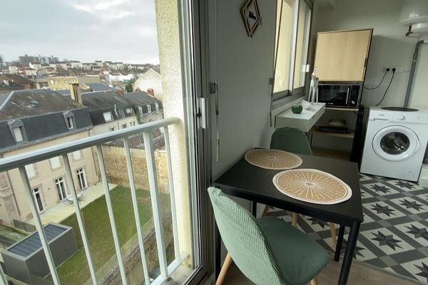 Vue de l'un des appartements en location courte durée à Limoges