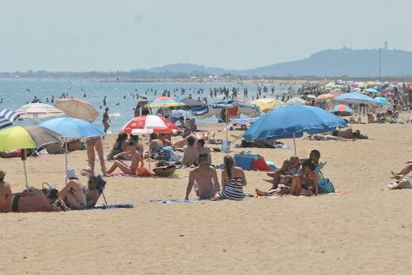 La plage de Sète en juin 2015