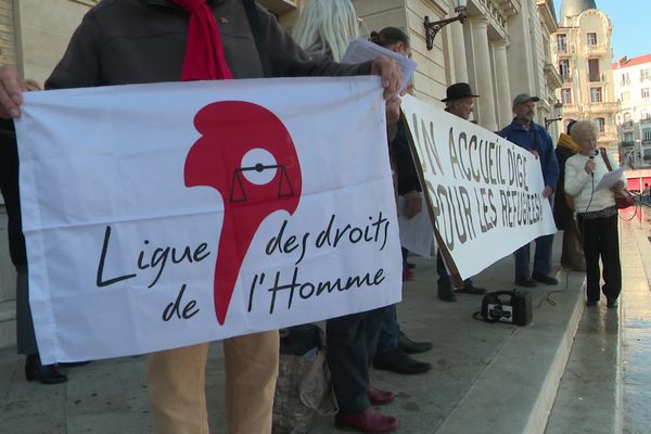 La Ligue des droits de l'Homme s'est mobilisée ce samedi à Nice.