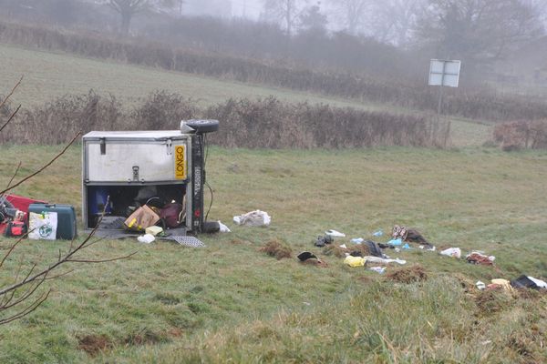 Accident de bus sur la RCEA, le 8 janvier 2017.