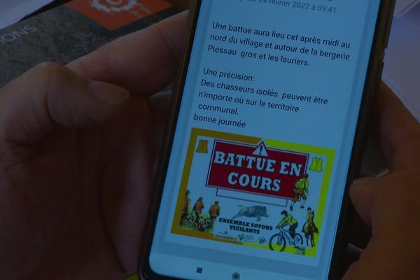 L'application "Illiwap" permet aux habitants de Saint-Paul-le-Jeune d'être avertis des activités des chasseurs.