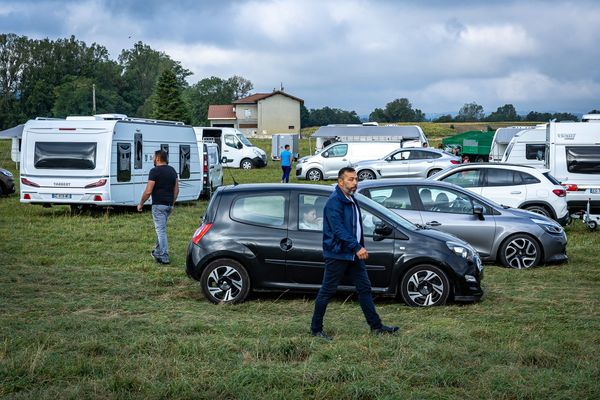 Image d'illustration. Un rassemblement de la communauté évangélique, le 14 septembre 2023 dans l'Isère. 600 caravanes étaient attendues.