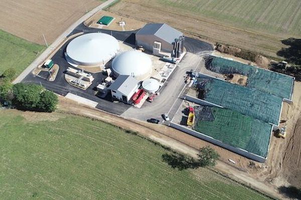 Le premier méthaniseur d'Isère fonctionnant uniquement avec des déchets agricoles a été inauguré à Apprieu.