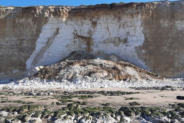 La commune de Quiberville alerte sur un nouvel éboulement en début de semaine sur sa plage.