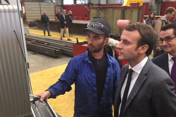 Le ministre de l'économie a notamment visité l'entreprise Matière à Bagnac-sur-Céré qui fabrique des ponts