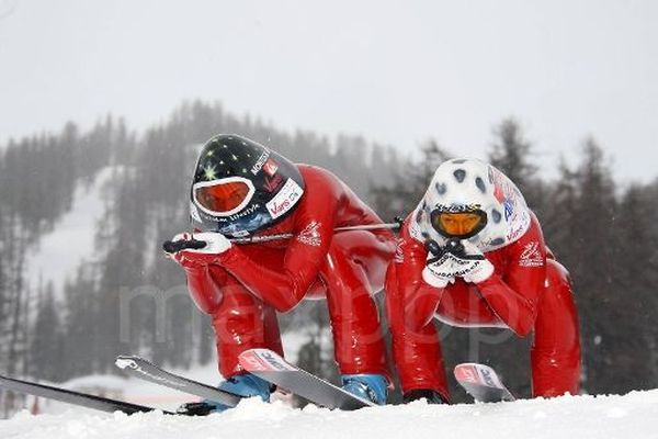 Bastien Montés et Karine Dubouchet, spécialistes du ski de vitesse