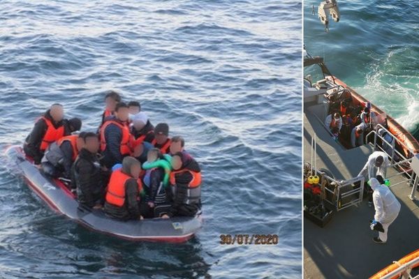 Le pneumatique se trouvait au large d'Escalles (Pas-de-Calais).