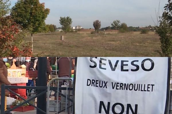 Face au projet de plateforme logistique classé Seveso, un collectif d'opposants s'est constitué à Dreux et Vernouillet pour empêcher sa réalisation. (Captures d'écran du reportage diffusé le 15 octobre 2021)